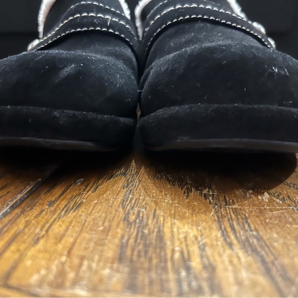 Nine West Black Mule Clogs With Fuzzy Inside Women’s Size 7 - Picture 7 of 9